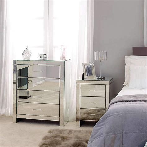 cheap mirrored bedroom furniture sets